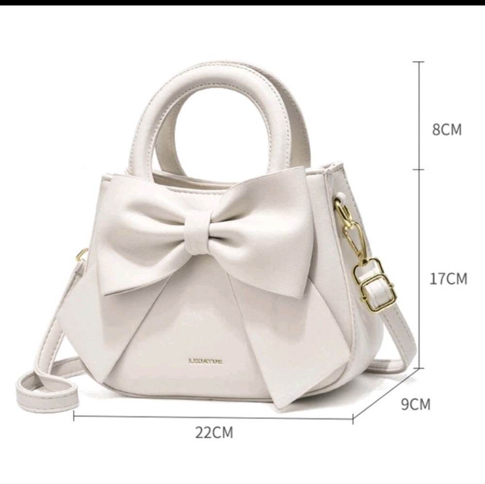 Women's Bags Bowknot Handbag Shoulder Crossbody Bag Ladies Sweet Tote Chic Girls - Picture 4 of 7